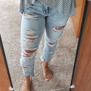American eagle high rise jegging crop